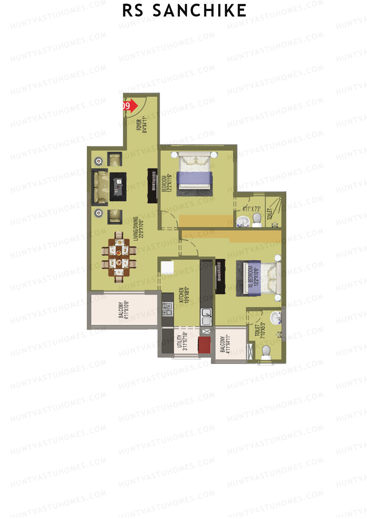 RS Sanchike Block A Unit 9 Floor Plan