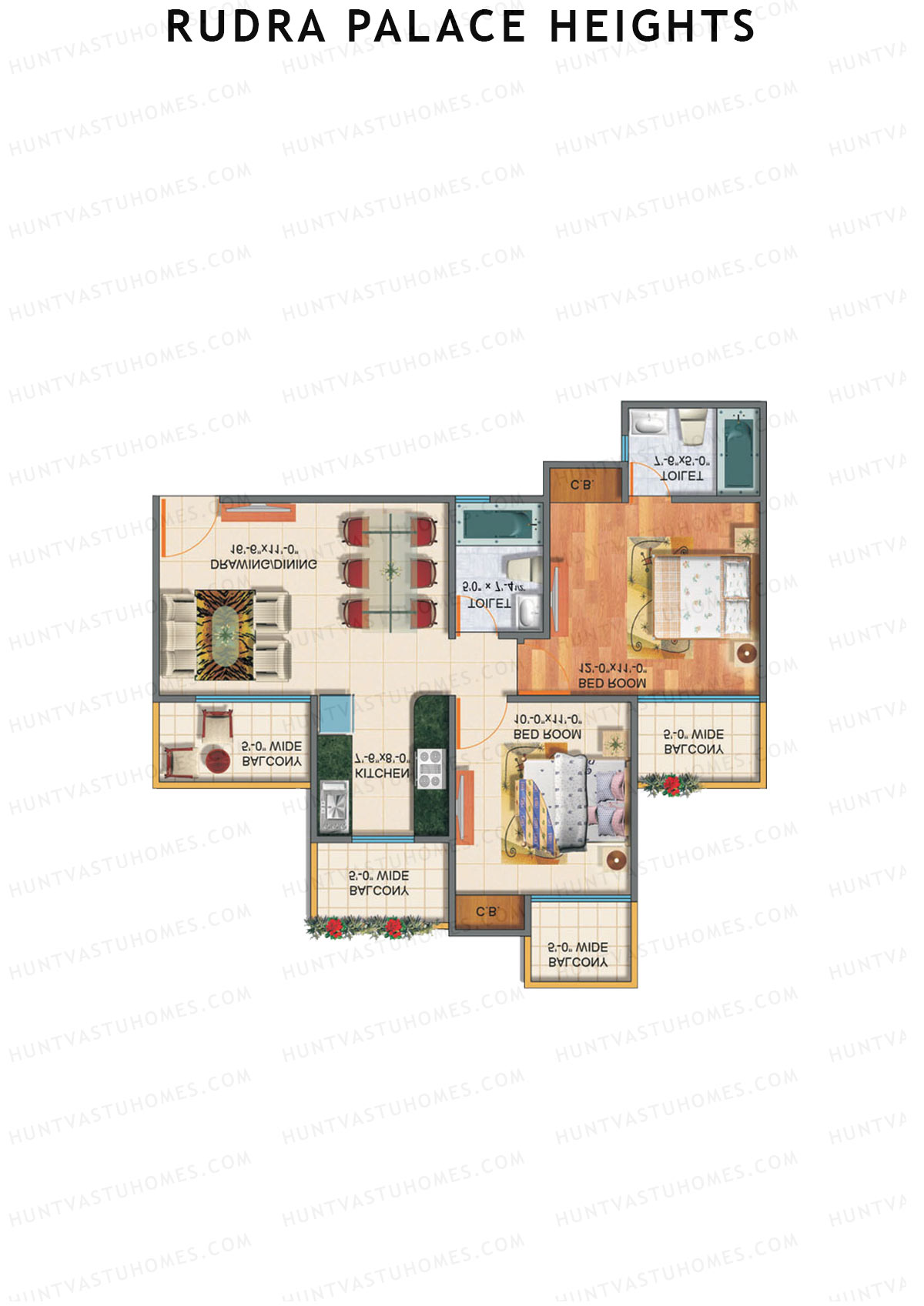 Rudra Palace Heights B5 Rani Kittur Chennamma Tower Unit 1 Floor Plan