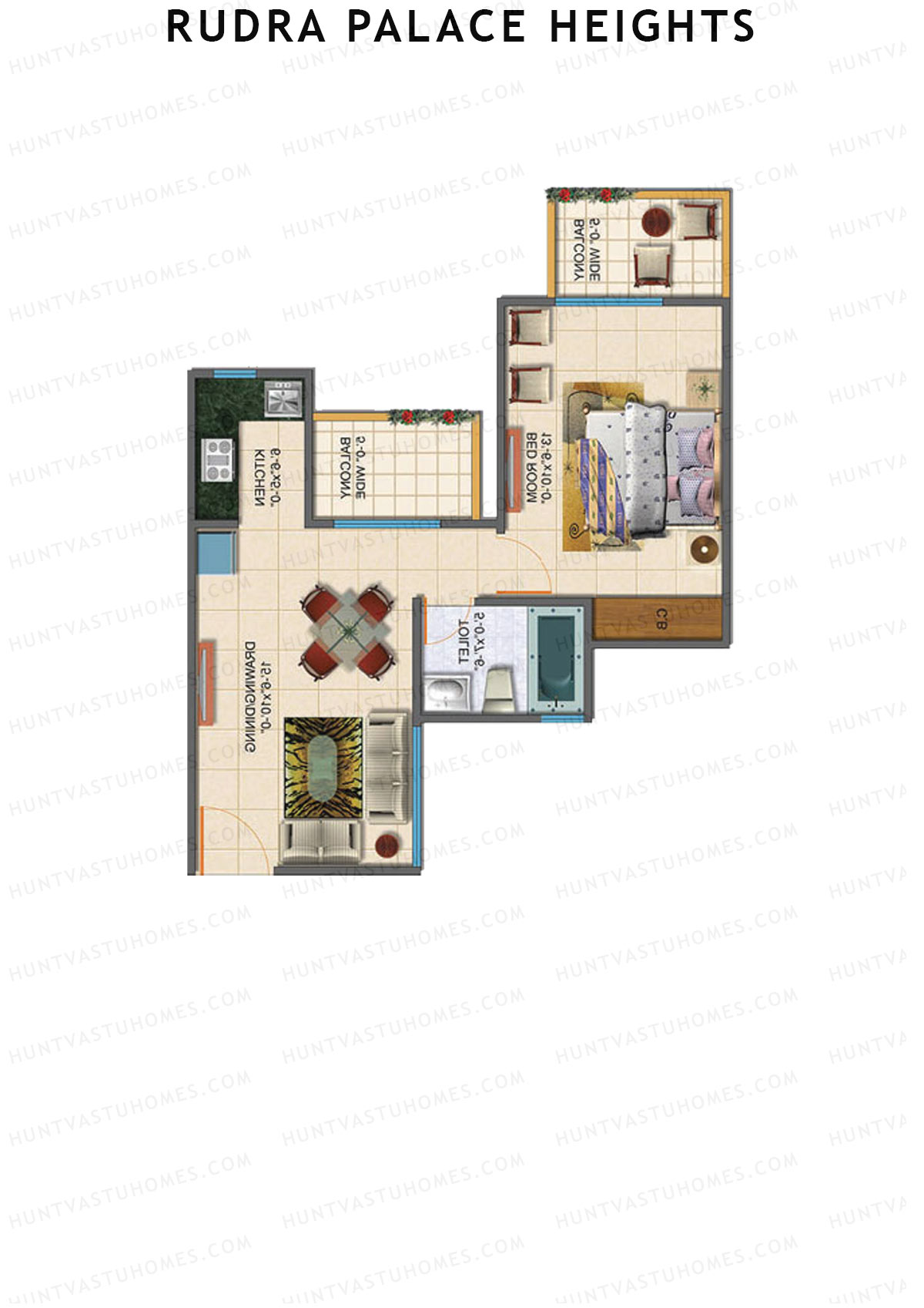 Rudra Palace Heights B6 Rani Keladi Chennamma Tower Unit 6 Floor Plan