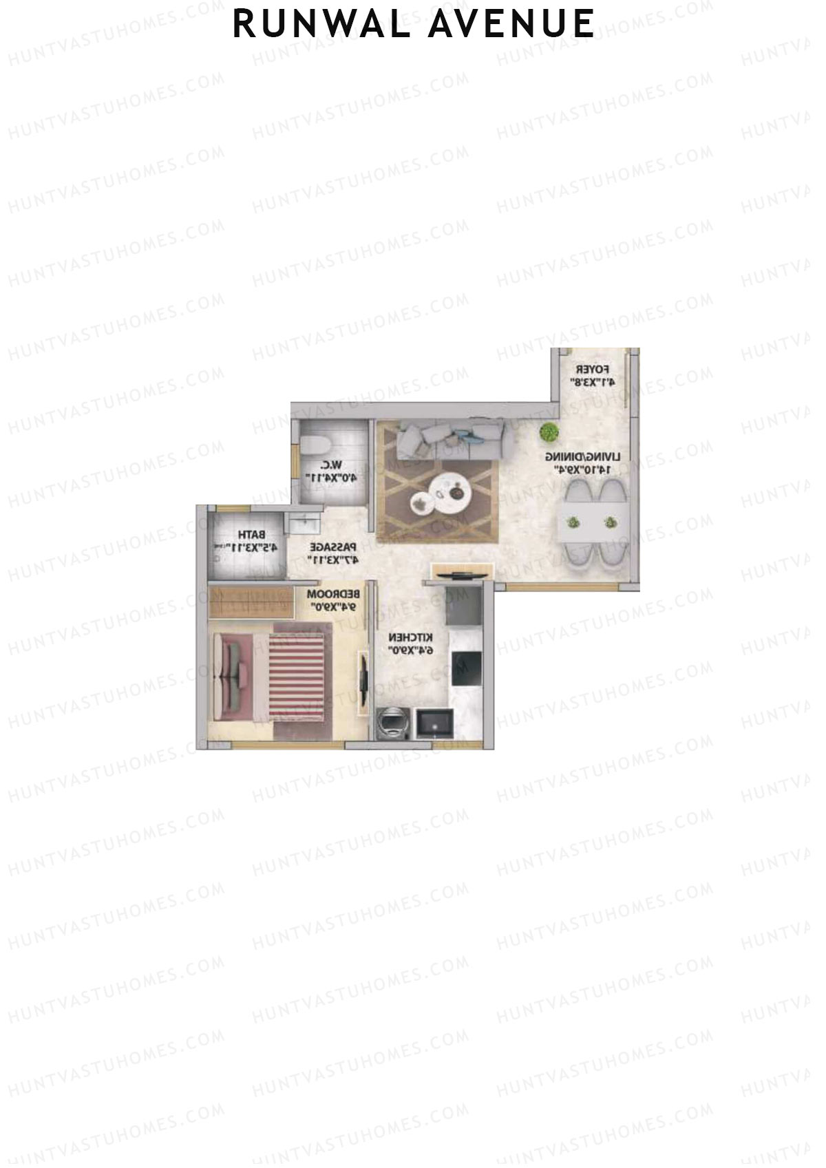 Runwal Avenue Tower I Unit 5 Floor Plan