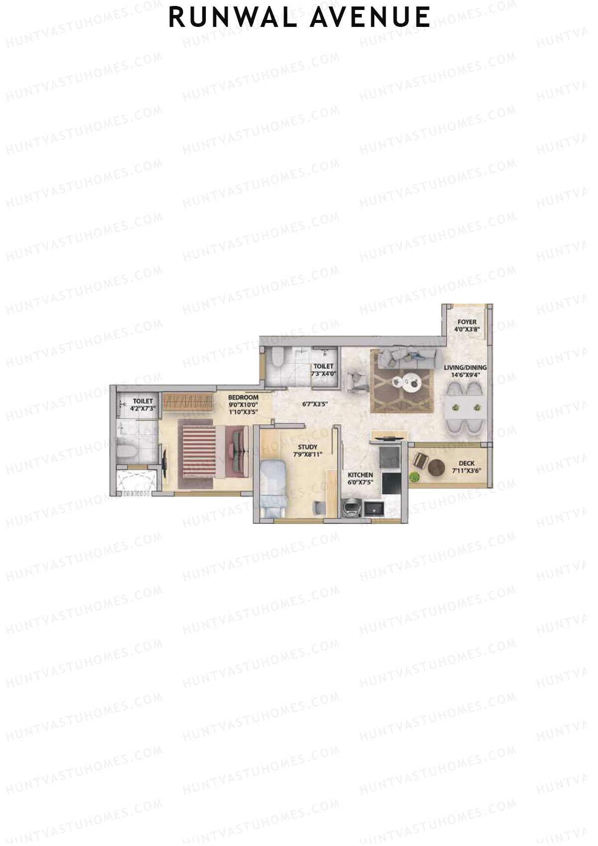 Runwal Avenue Tower I Unit 7 Floor Plan