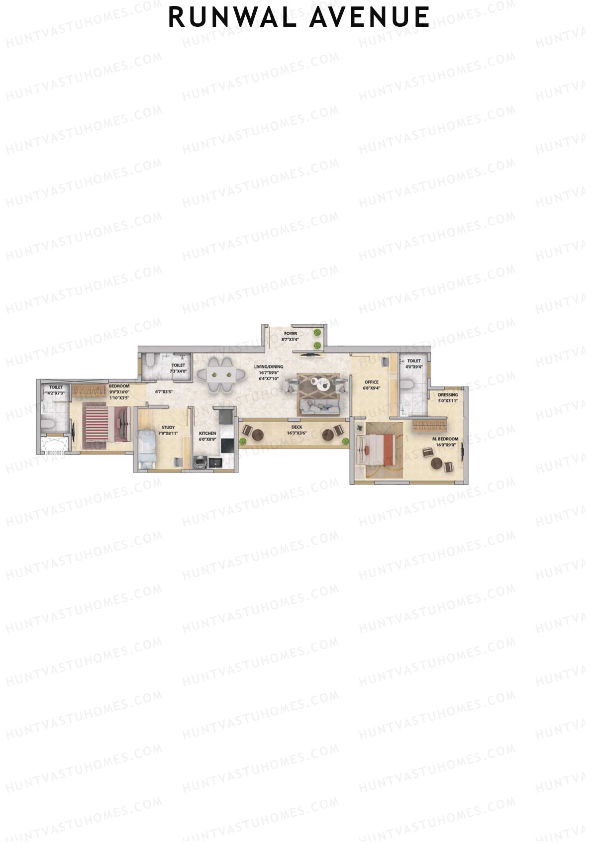 Runwal Avenue Tower I Unit 7 Floor Plan