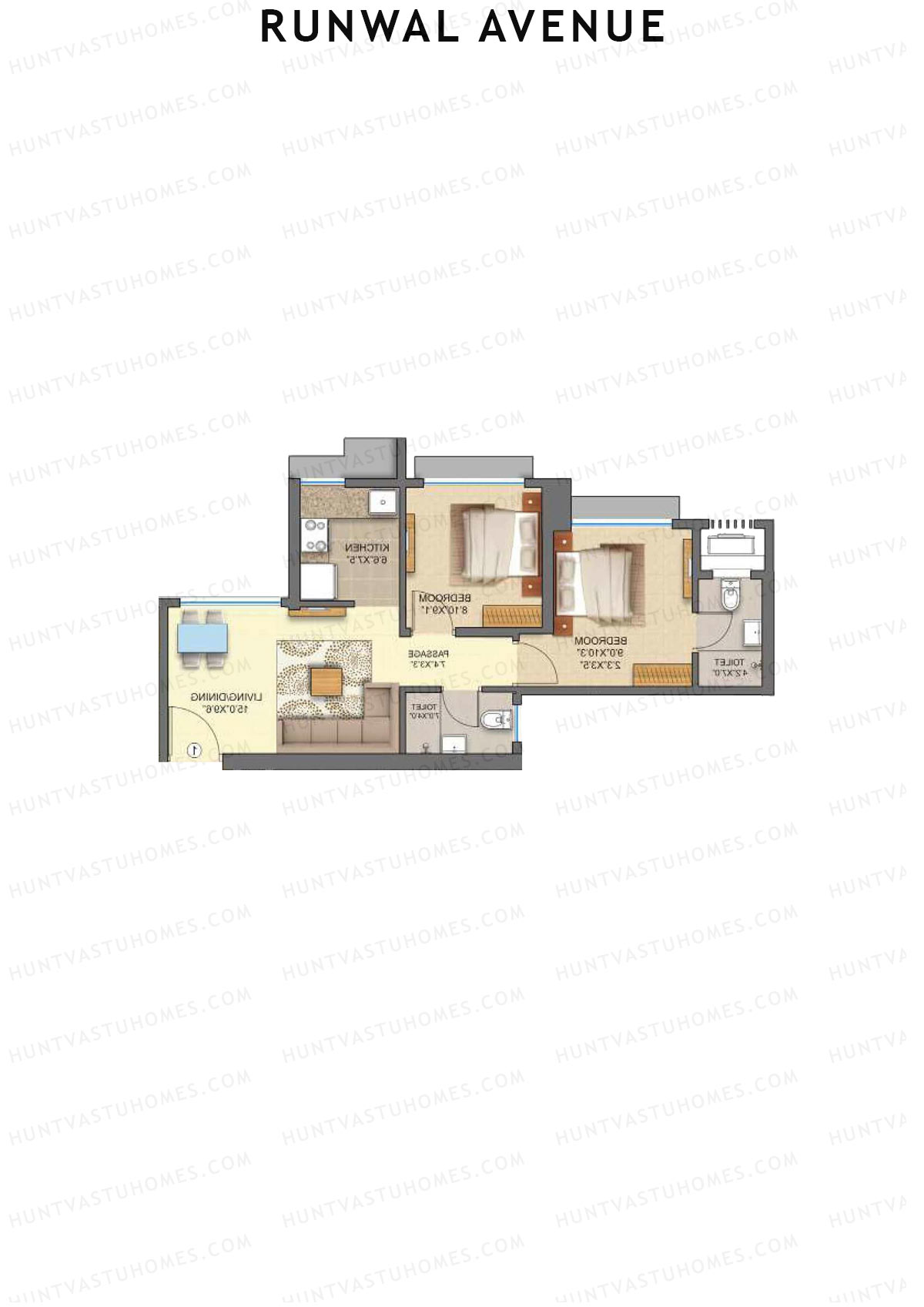 Runwal Avenue Tower J Unit 4 Floor Plan