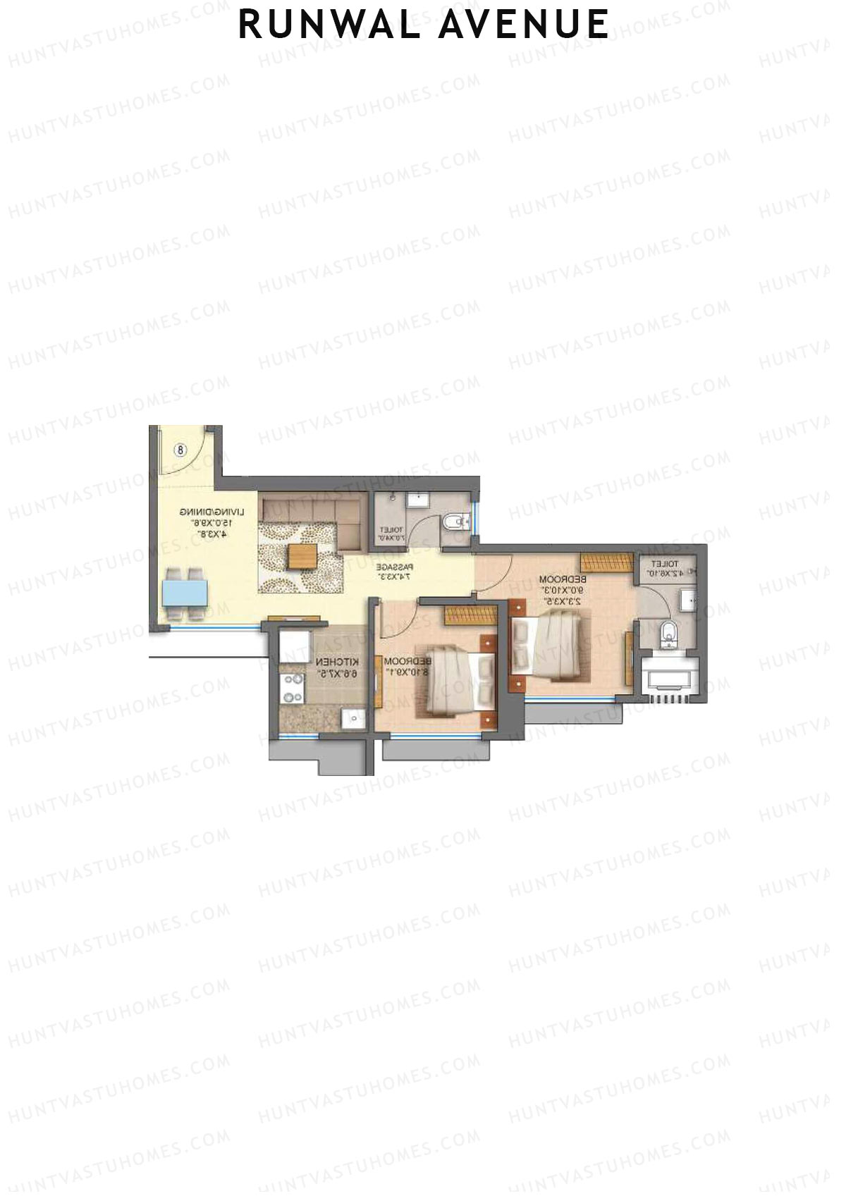 Runwal Avenue Tower J Unit 5 Floor Plan