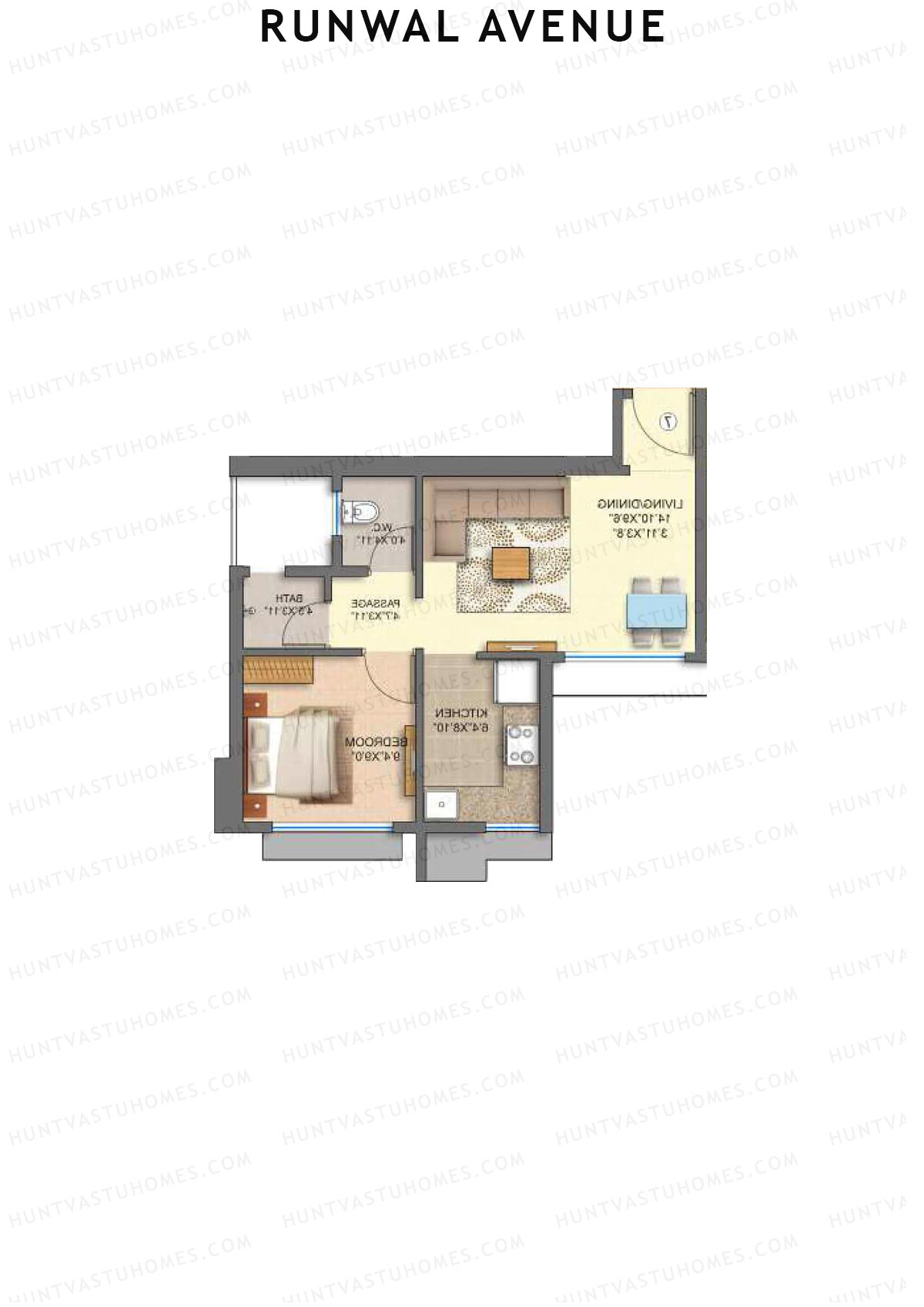 Runwal Avenue Tower J Unit 6 Floor Plan
