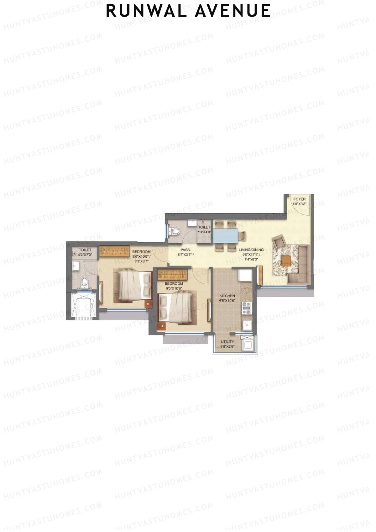 Runwal Avenue Tower K Unit 7 Floor Plan