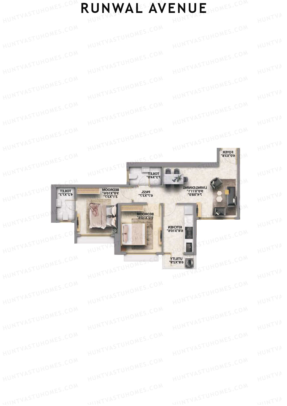 Runwal Avenue Tower L Unit 7 Floor Plan