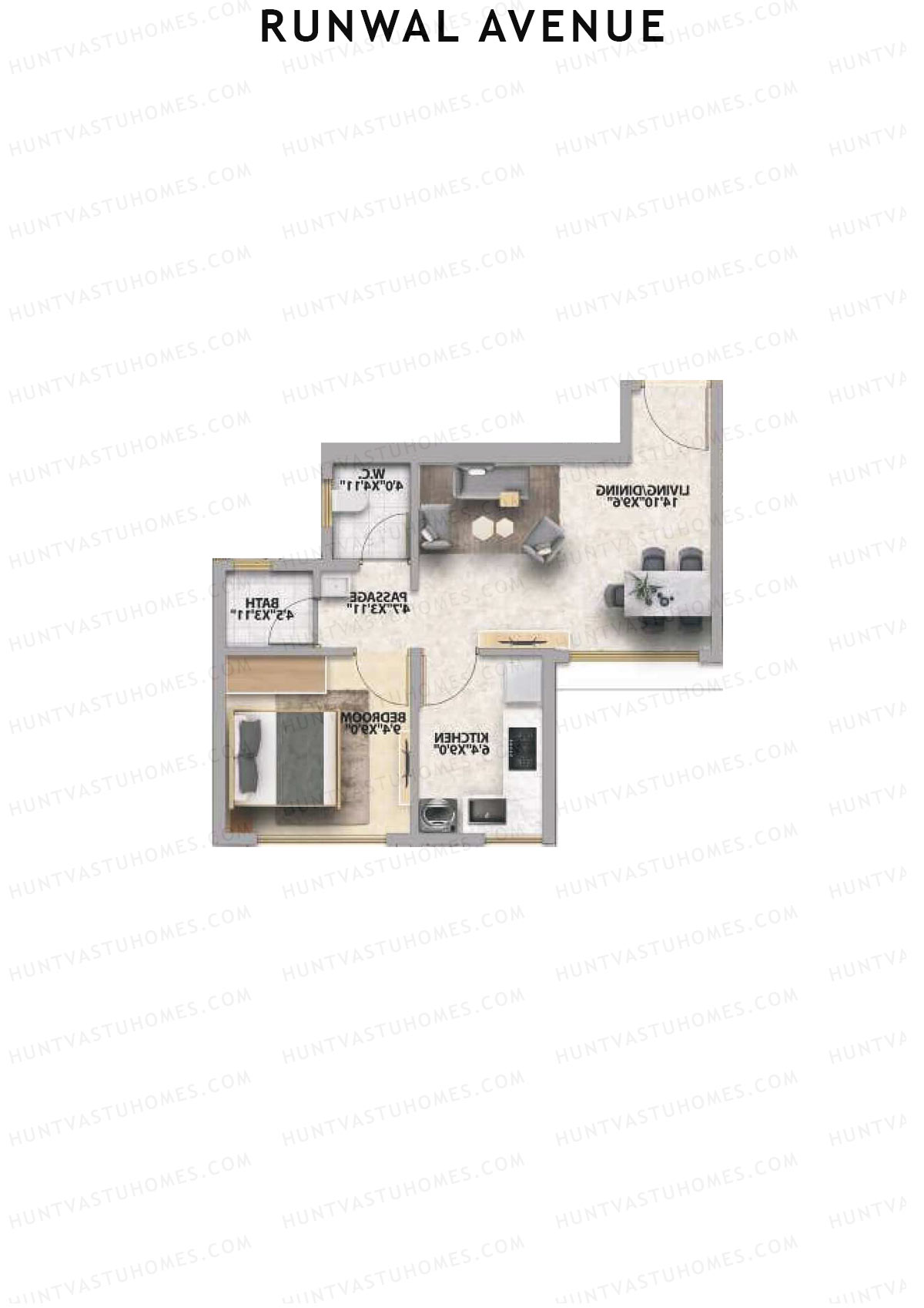 Runwal Avenue Tower M Unit 5 Floor Plan