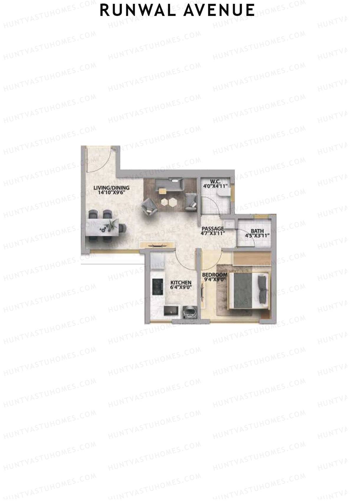 Runwal Avenue Tower M Unit 6 Floor Plan