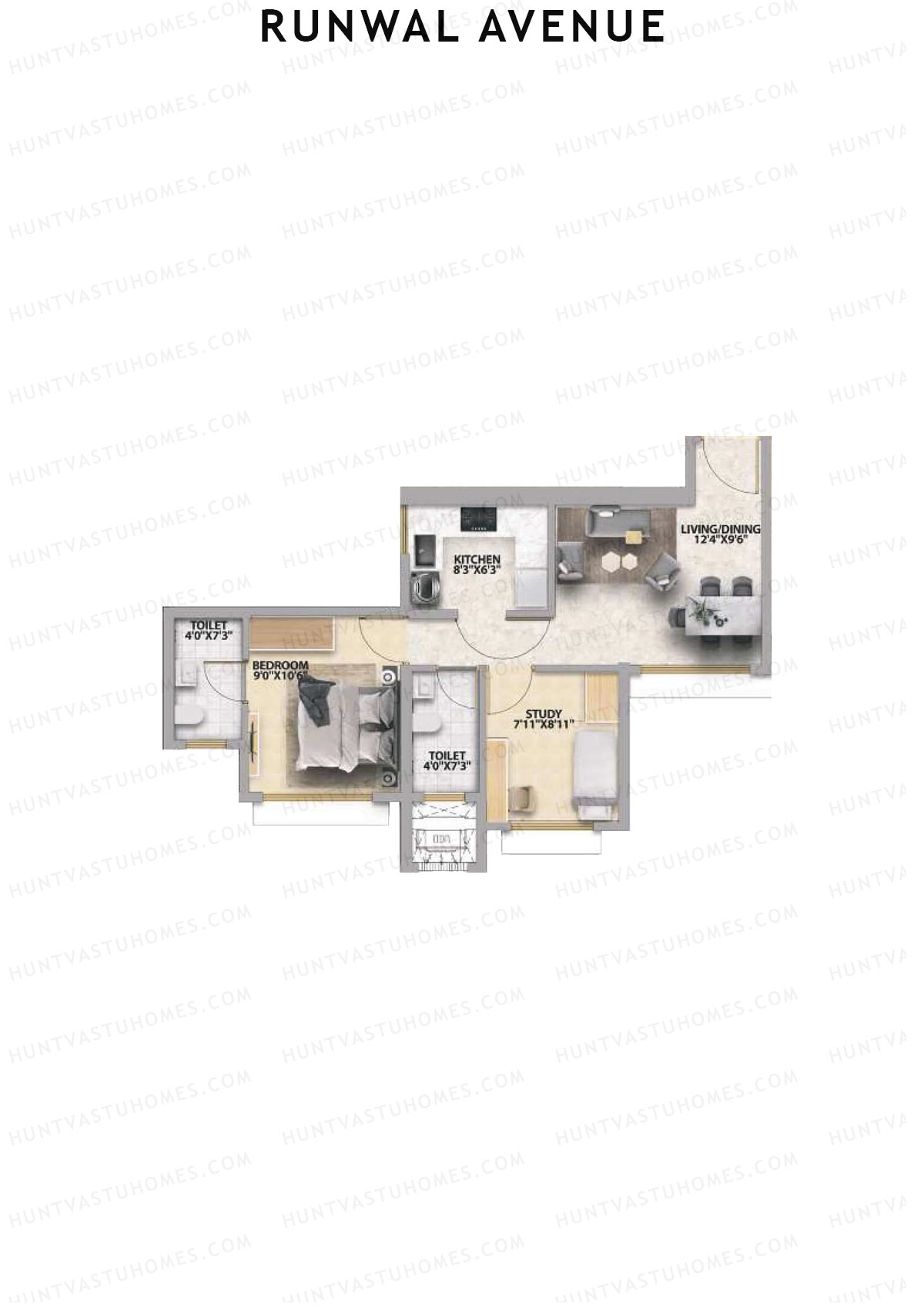 Runwal Avenue Tower M Unit 7 Floor Plan