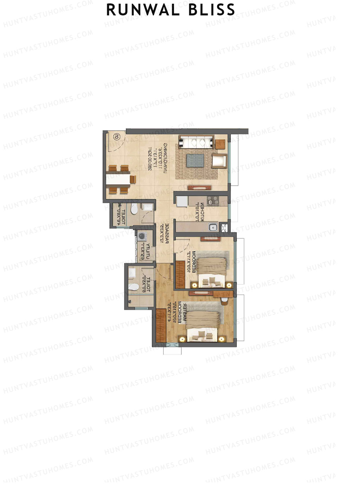 Runwal Bliss Daffodils Unit 4 Floor Plan
