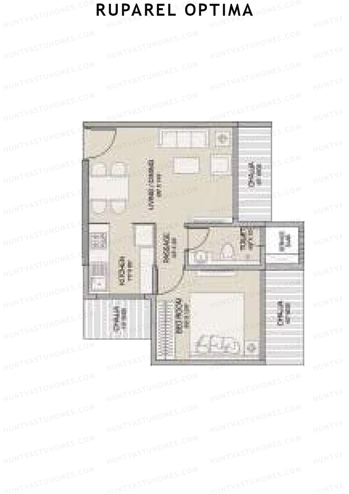 Ruparel Optima 1 Wing C Unit 1 Floor Plan