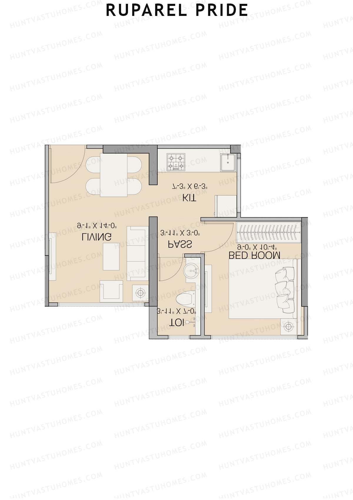 Ruparel Pride Wing A Unit 1 Floor Plan