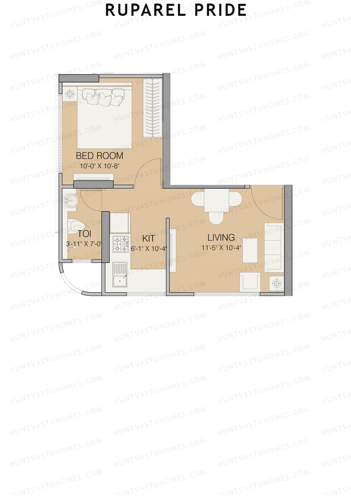 Ruparel Pride Wing A Unit 2 Floor Plan