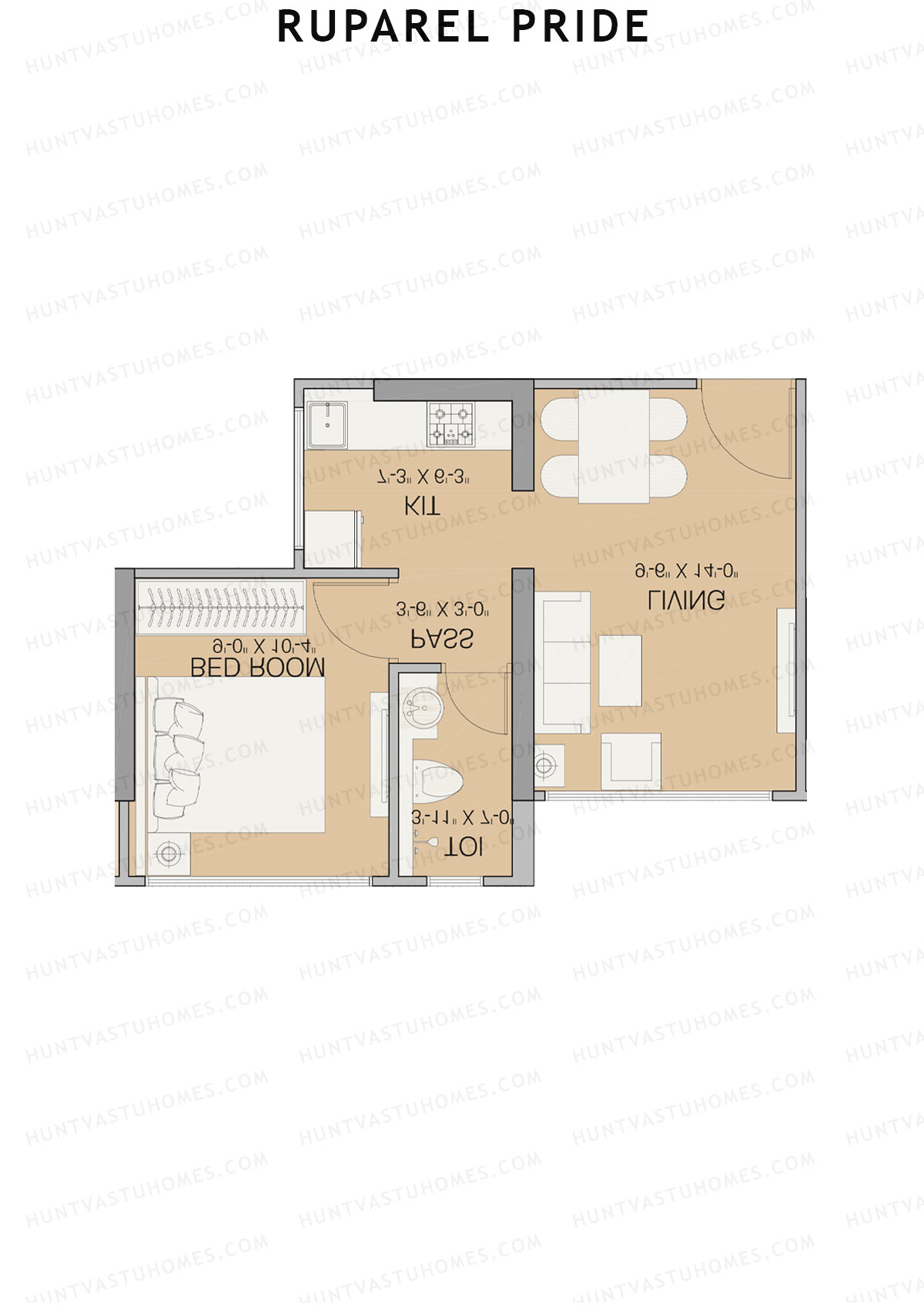 Ruparel Pride Wing B Unit 2 Floor Plan