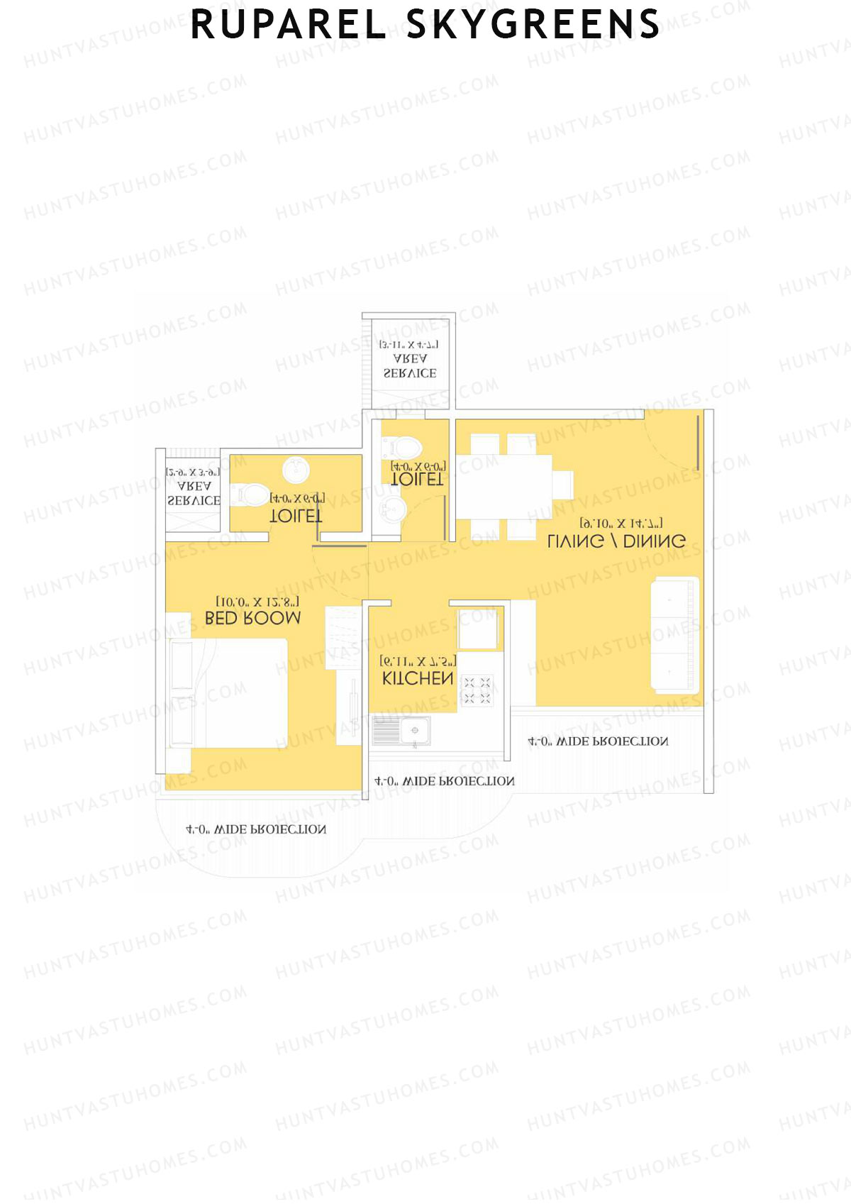 Ruparel Skygreens Tower C Unit 4 Floor Plan