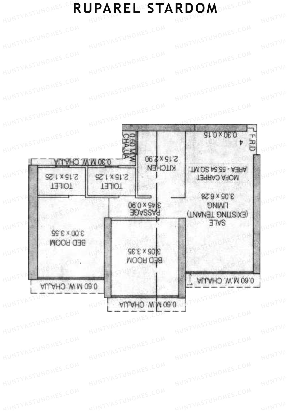 Ruparel Stardom Wing A Unit 4 Floor Plan
