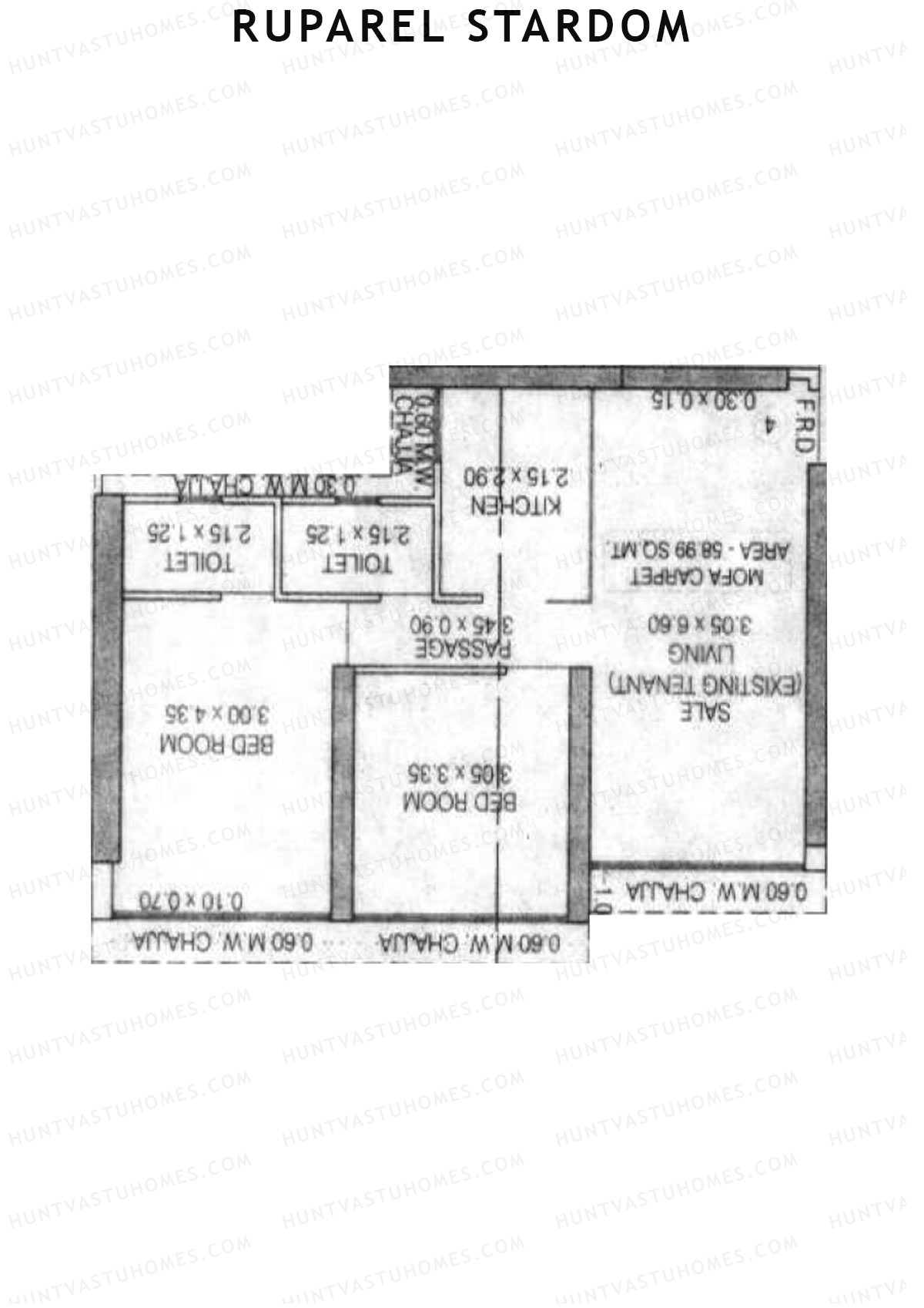 Ruparel Stardom Wing A Unit 4 Floor Plan