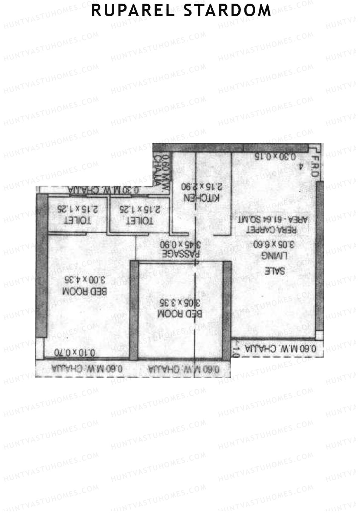 Ruparel Stardom Wing A Unit 4 Floor Plan