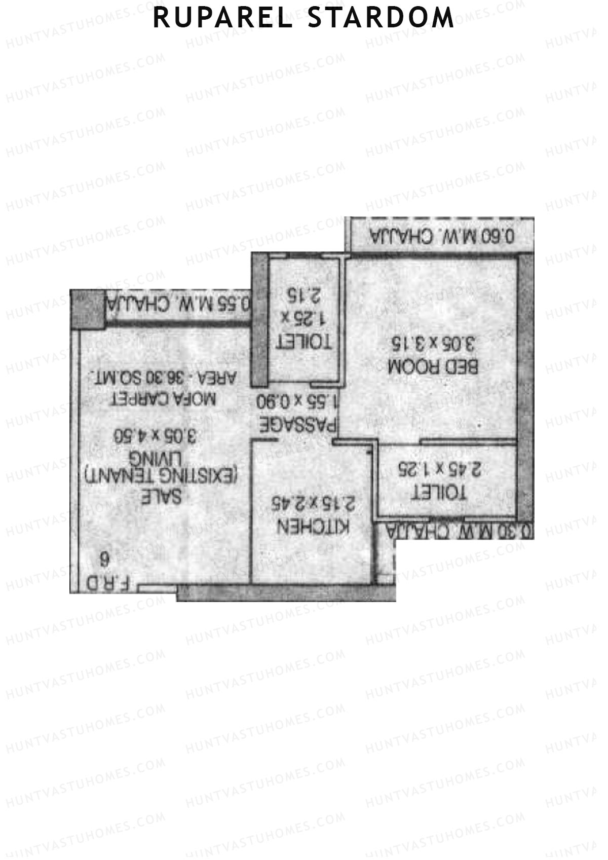 Ruparel Stardom Wing A Unit 6 Floor Plan