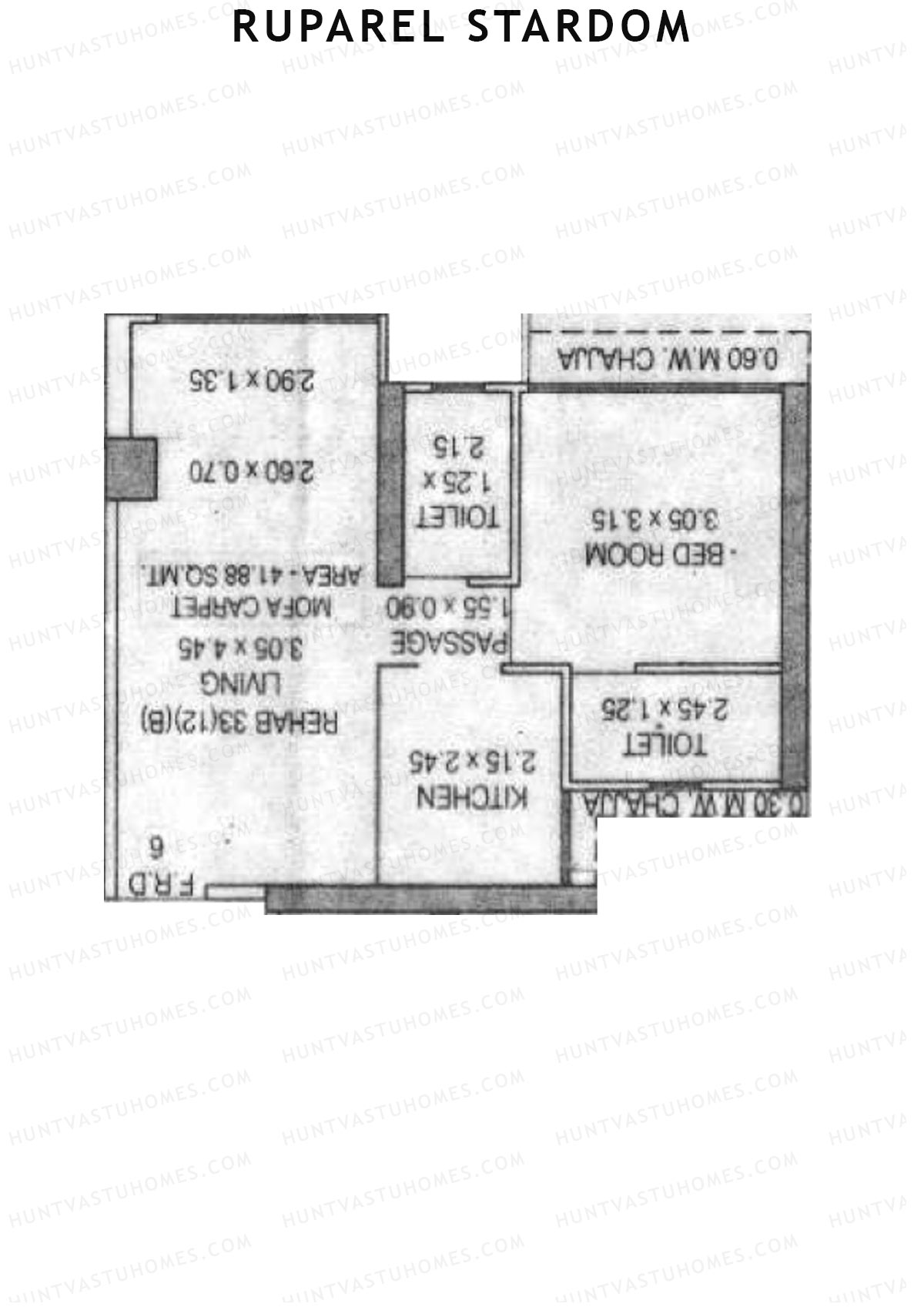 Ruparel Stardom Wing A Unit 6 Floor Plan