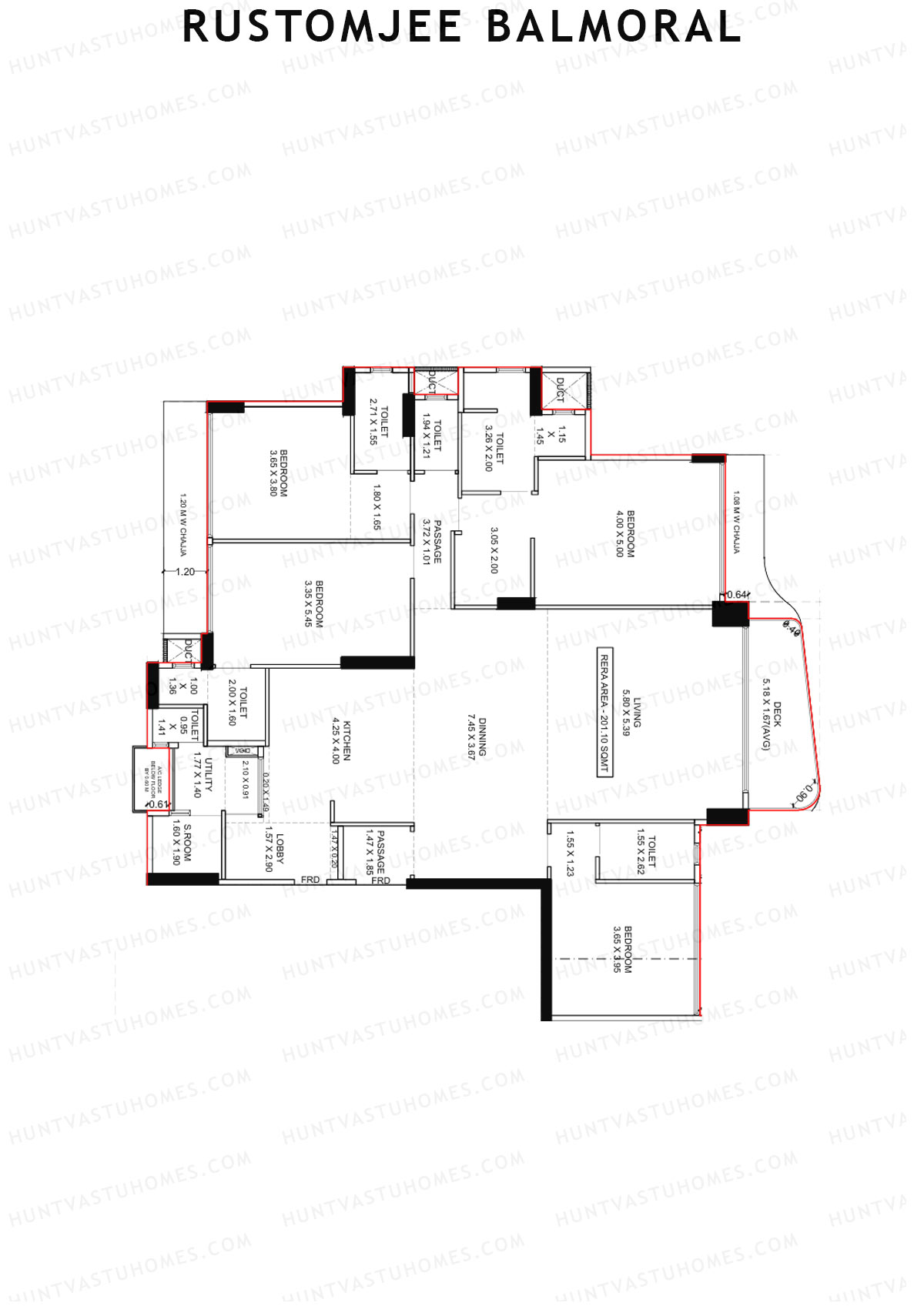 Rustomjee Balmoral Wing A Unit 1 Floor Plan