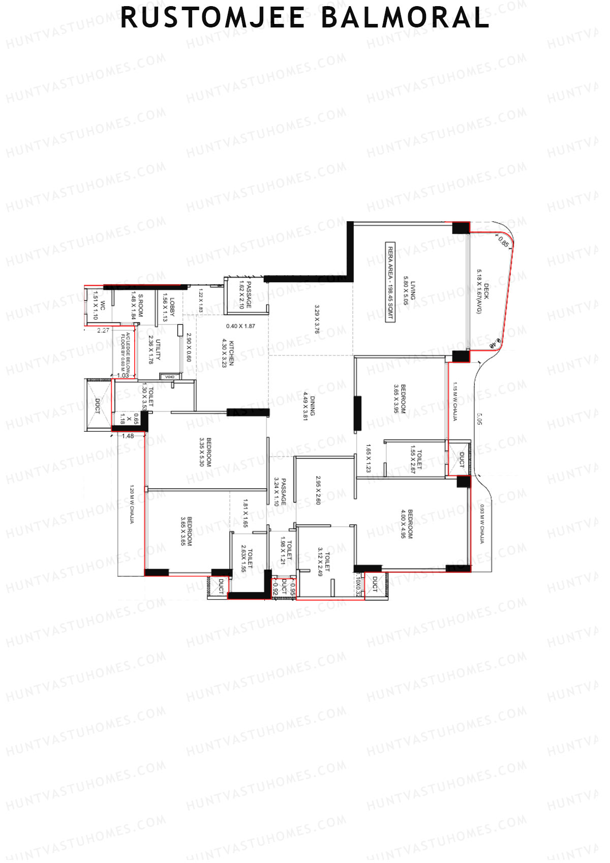 Rustomjee Balmoral Wing A Unit 2 Floor Plan