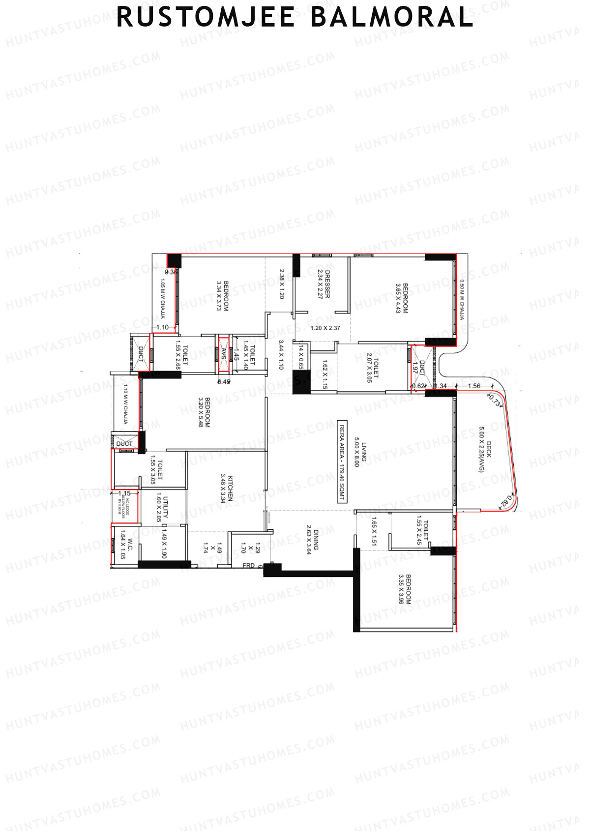 Rustomjee Balmoral Wing F Unit 1 Floor Plan