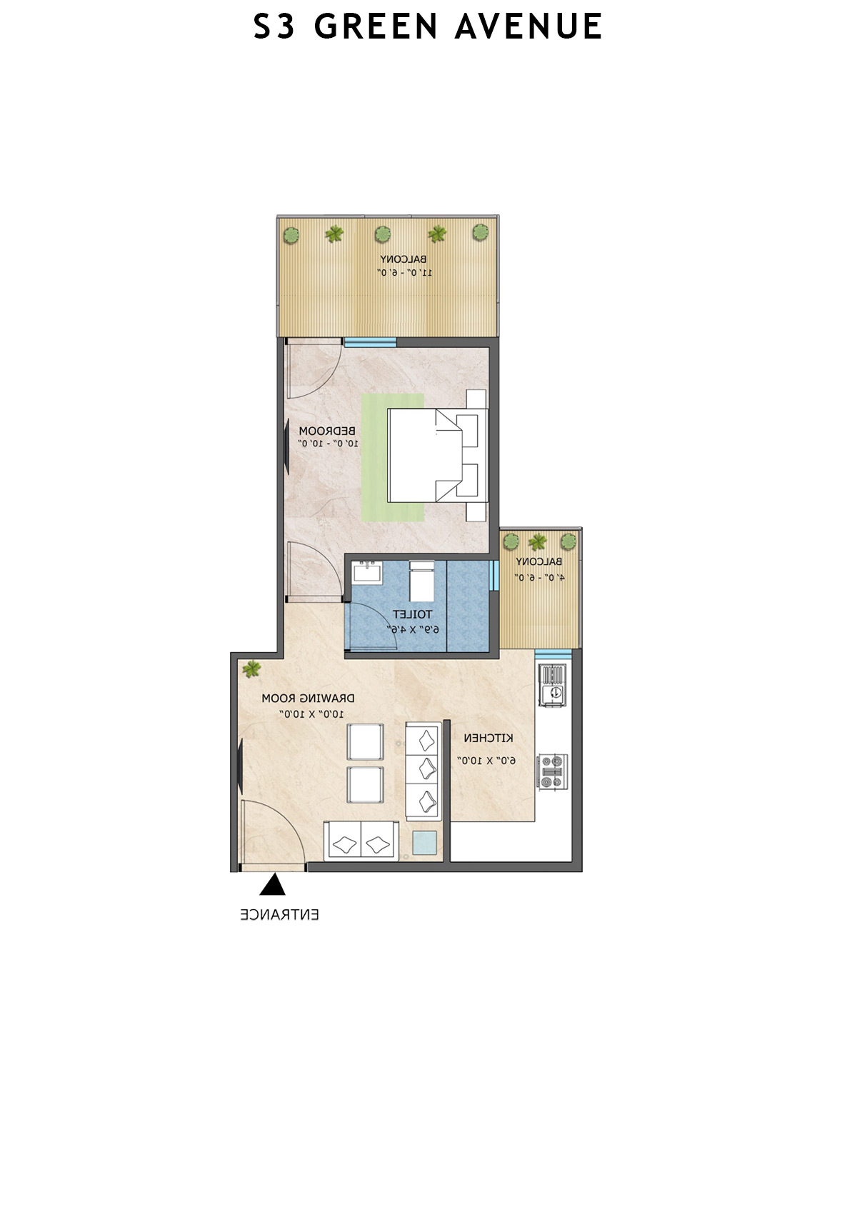 S3 Green Avenue Tower 14 Unit 4 Floor Plan