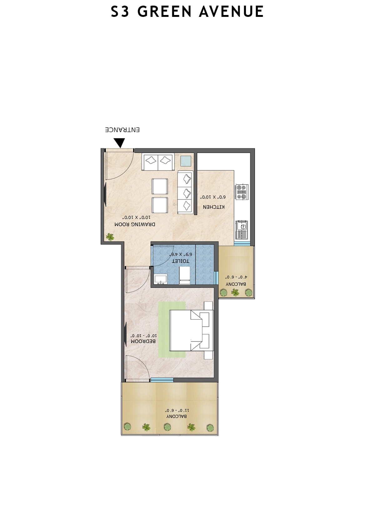 S3 Green Avenue Tower 14 Unit 5 Floor Plan