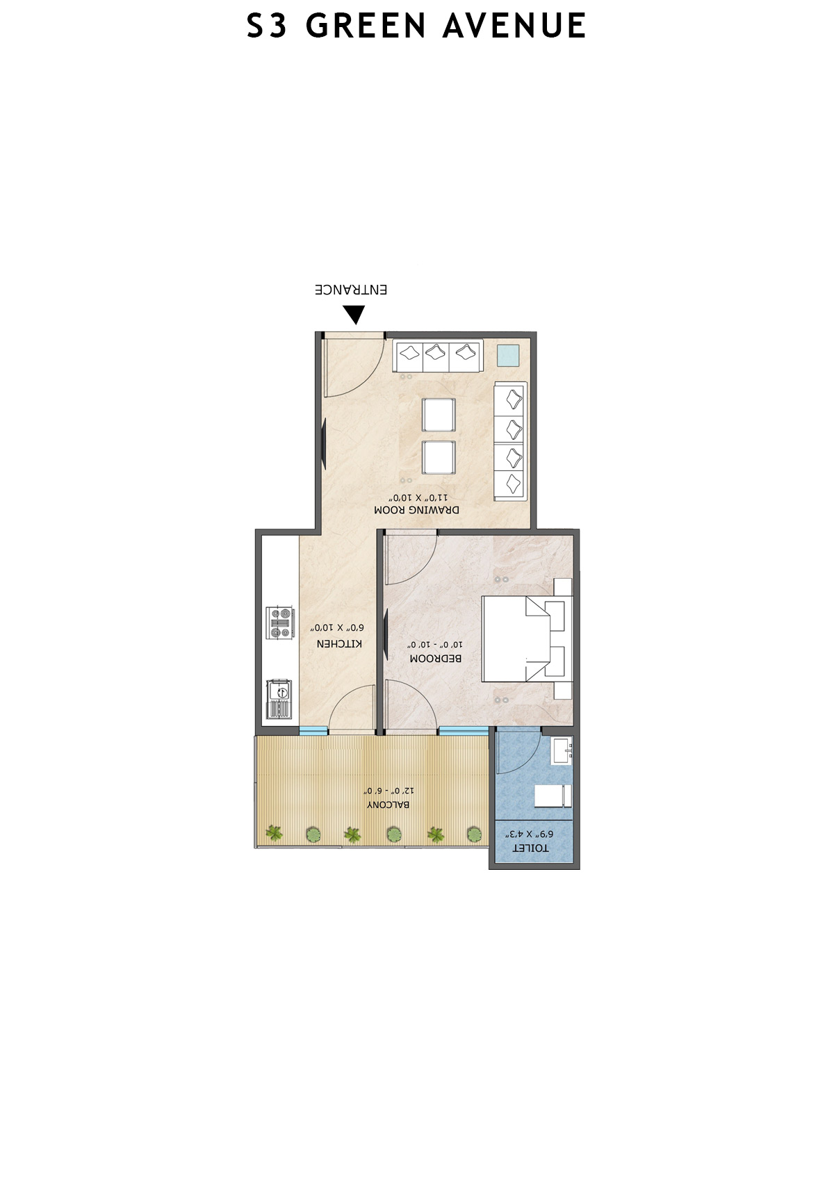 S3 Green Avenue Tower 14 Unit 6 Floor Plan