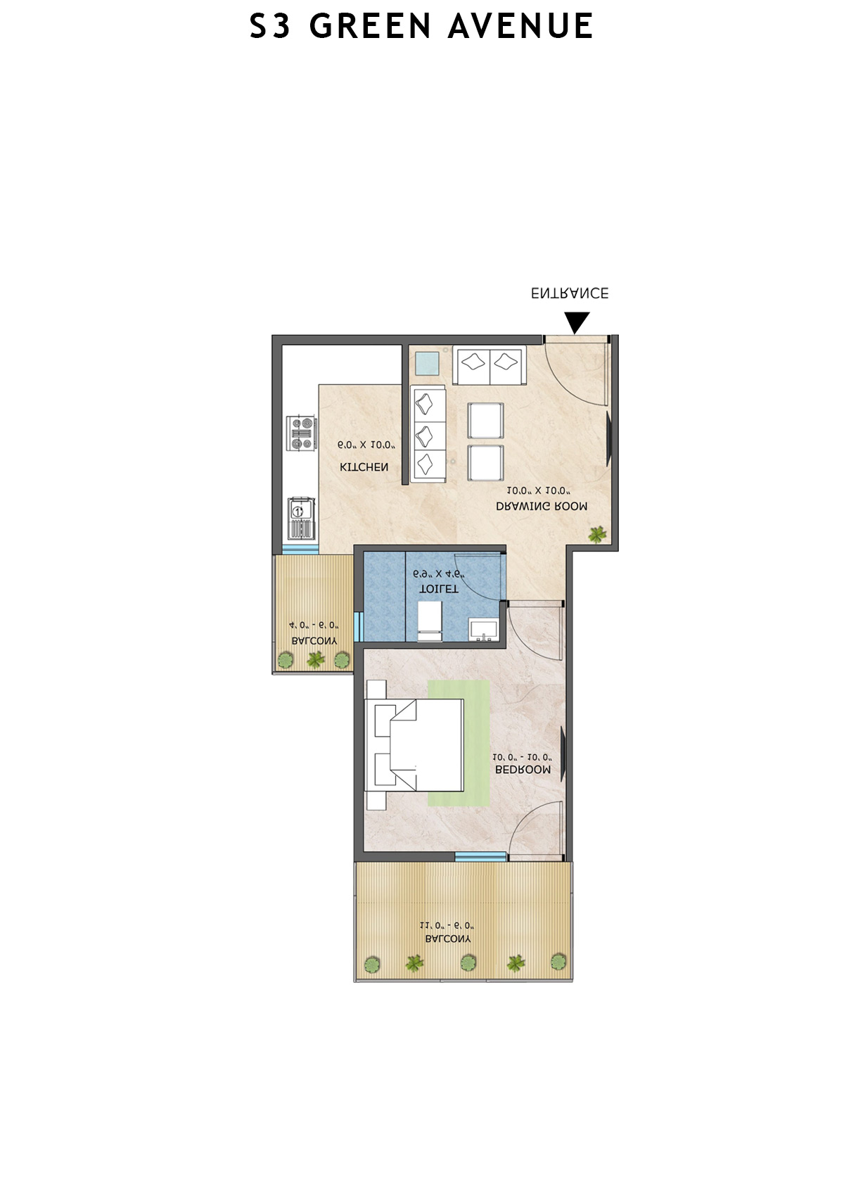 S3 Green Avenue Tower 14 Unit 8 Floor Plan