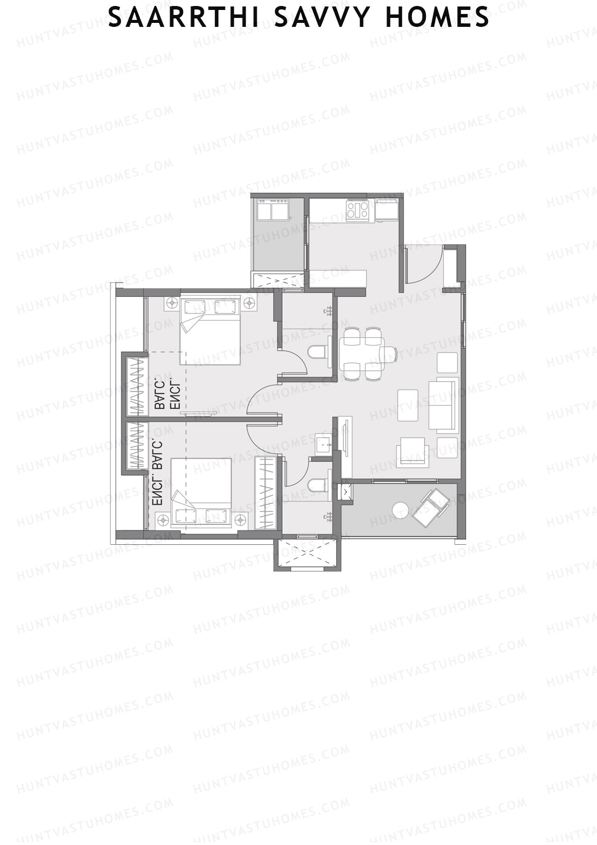 Saarrthi Savvy Homes Block A Unit 3 Floor Plan