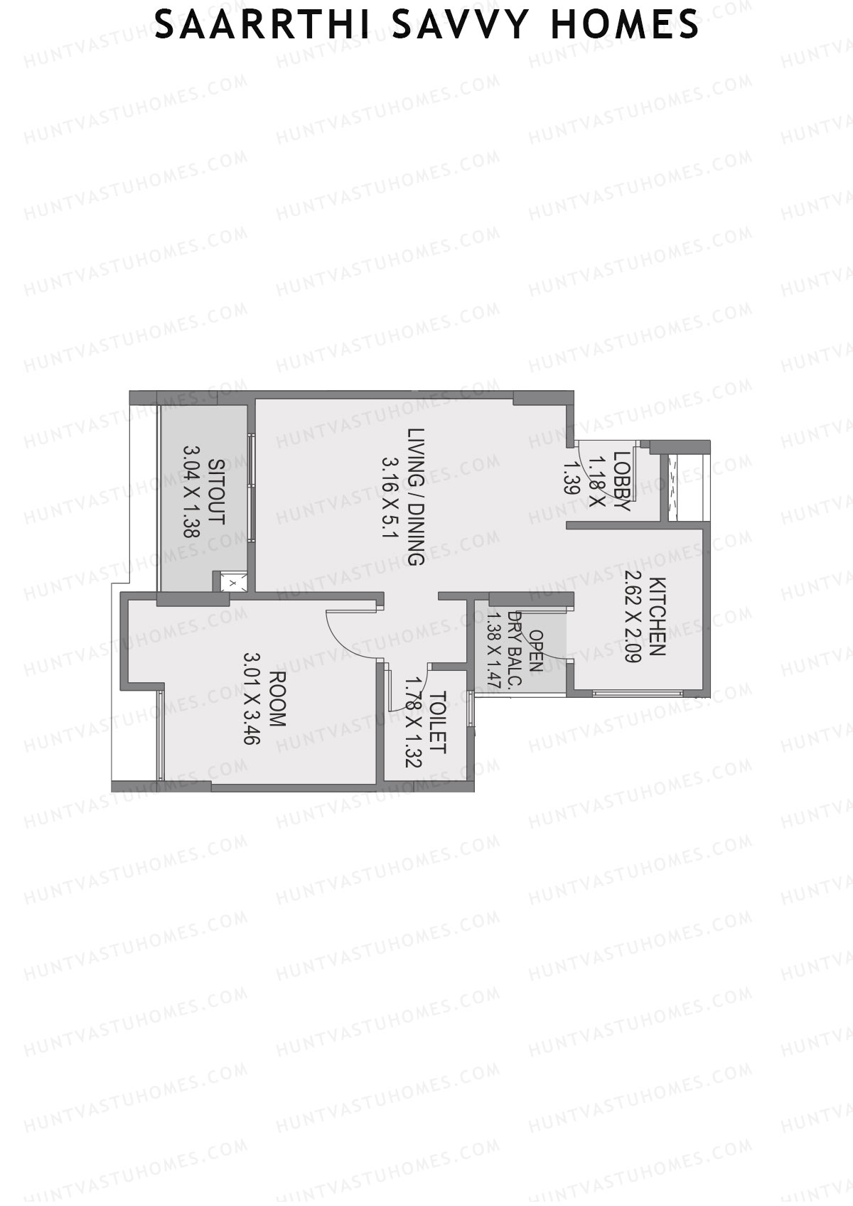 Saarrthi Savvy Homes Block A Unit 5 Floor Plan