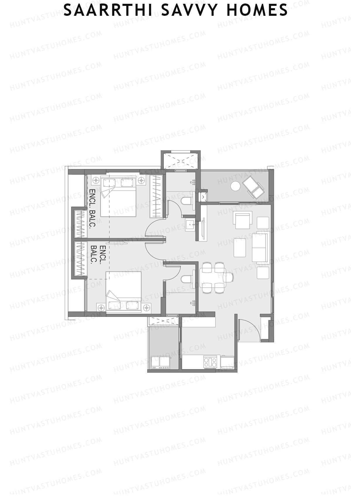 Saarrthi Savvy Homes Block A Unit 6 Floor Plan