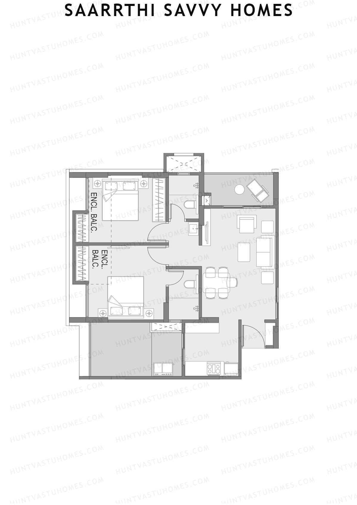 Saarrthi Savvy Homes Block A Unit 6 Floor Plan