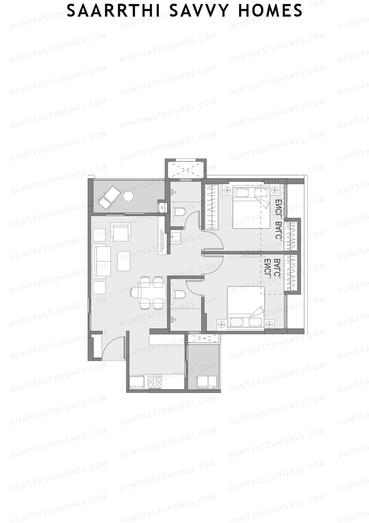 Saarrthi Savvy Homes Block A Unit 7 Floor Plan
