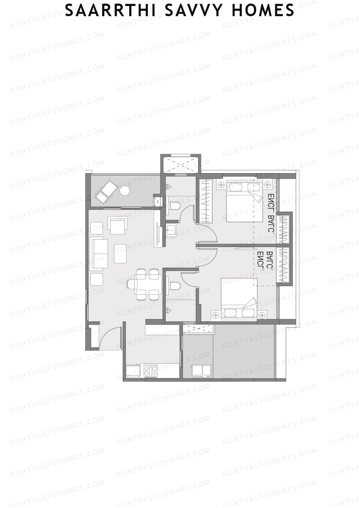 Saarrthi Savvy Homes Block A Unit 7 Floor Plan