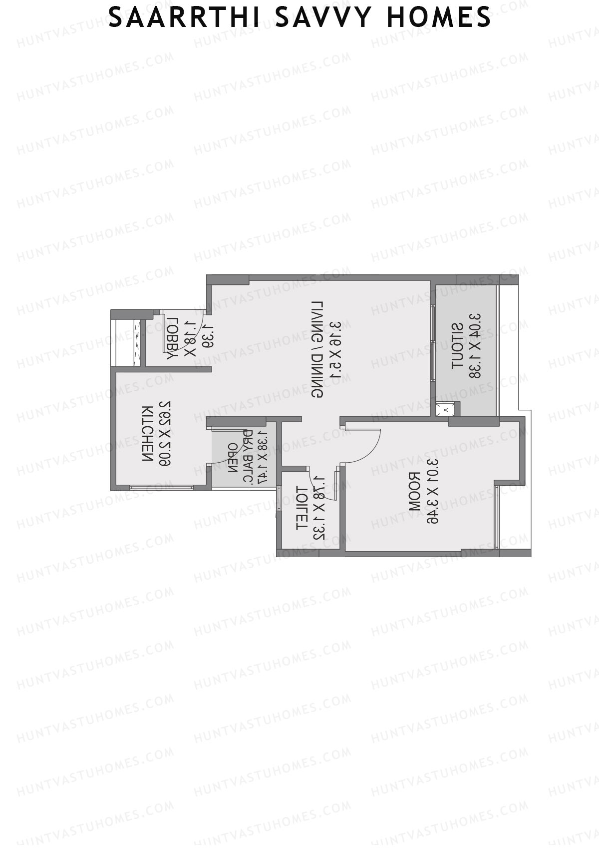 Saarrthi Savvy Homes Block A Unit 8 Floor Plan