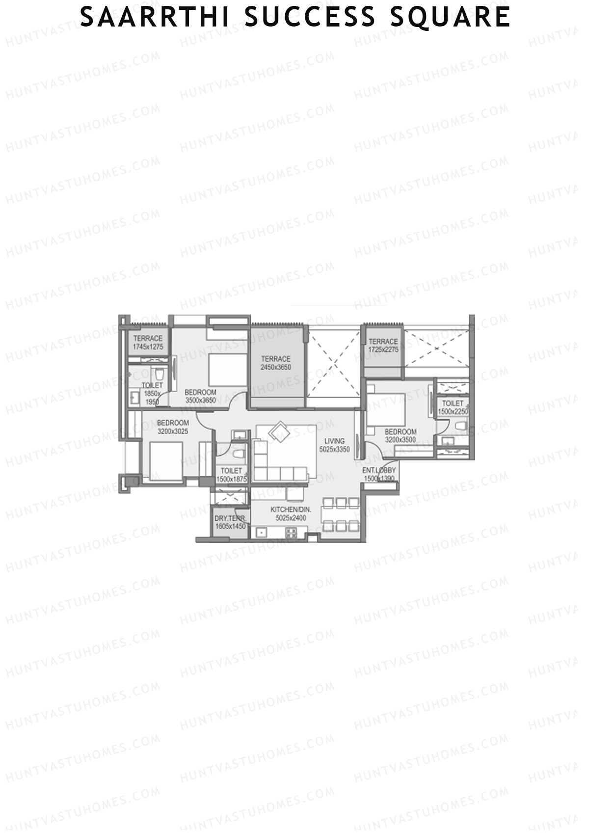 Saarrthi Success Square Tower A Unit 1 Floor Plan
