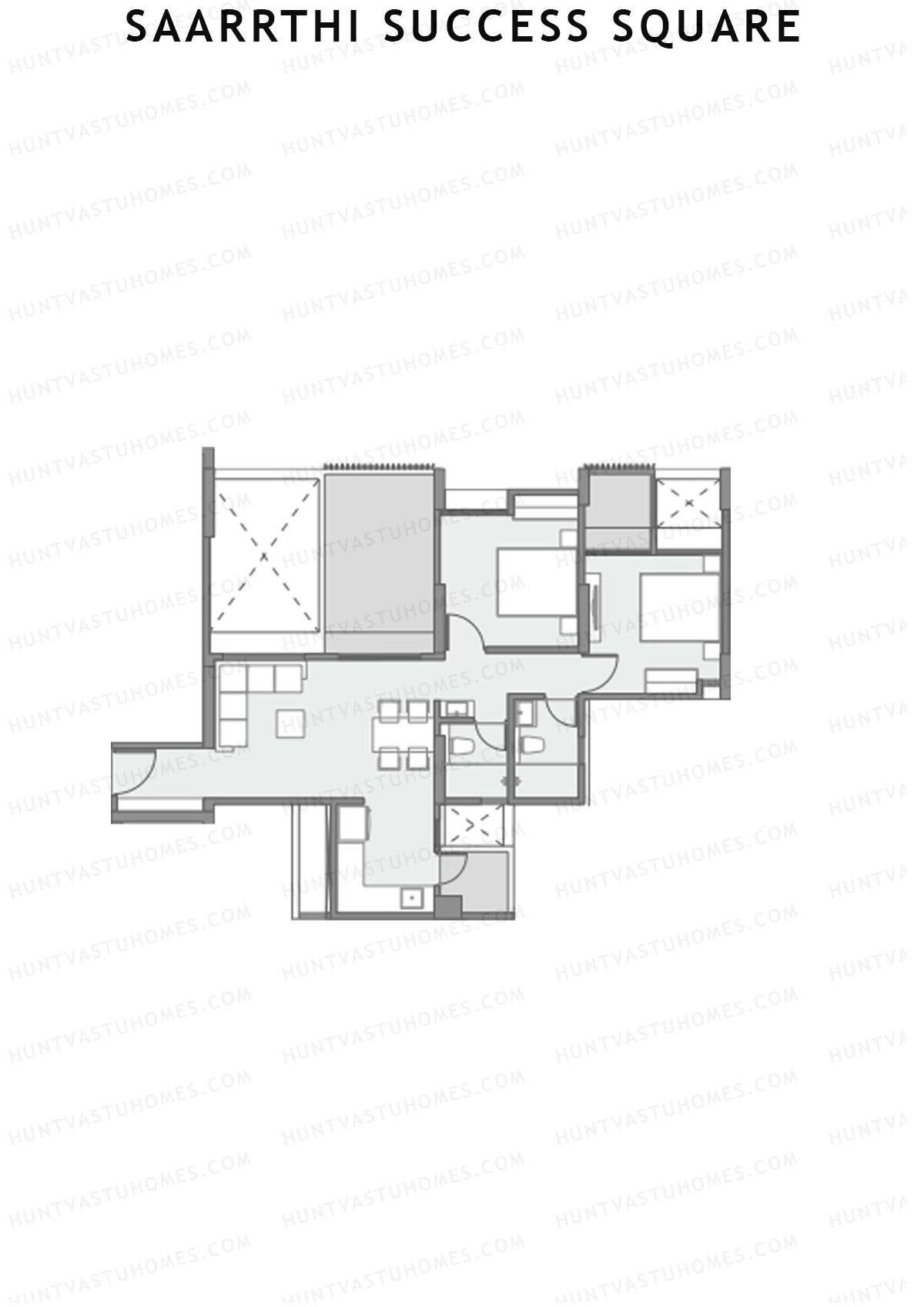 Saarrthi Success Square Tower A Unit 2 Floor Plan
