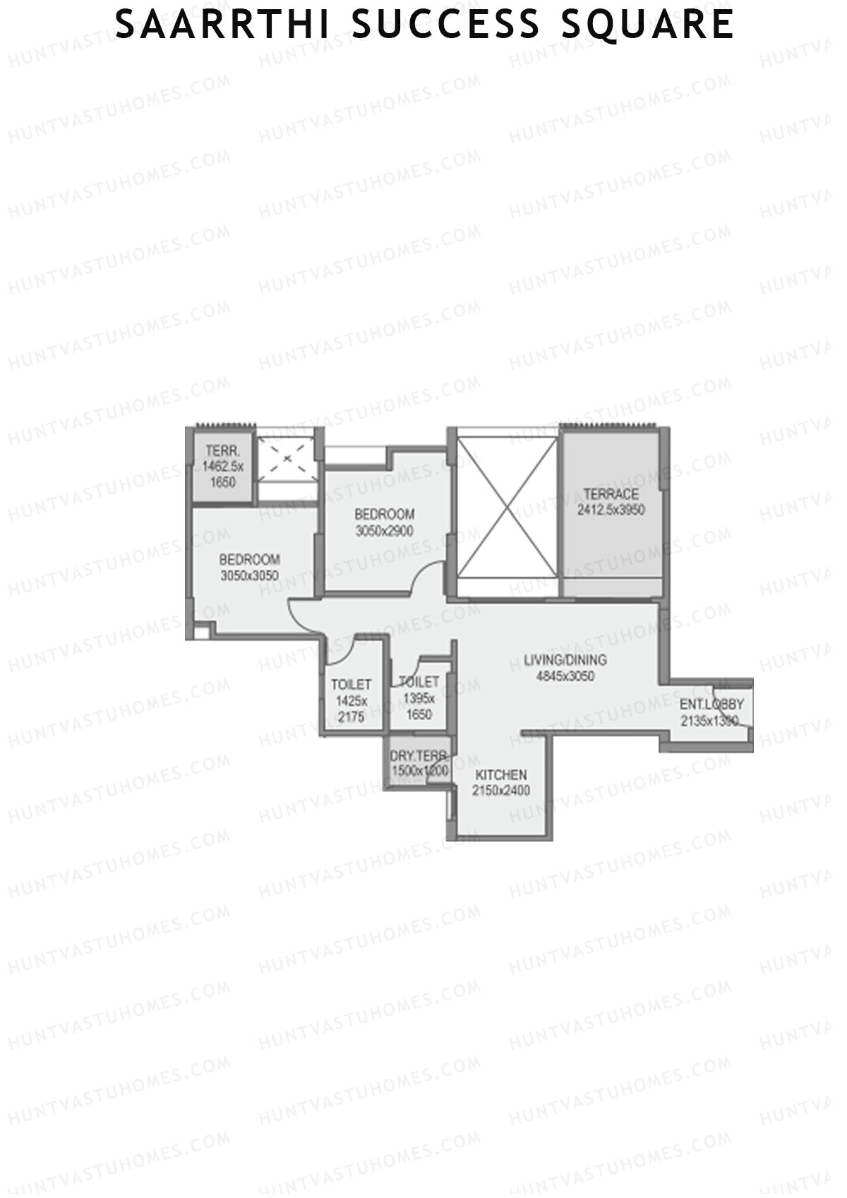 Saarrthi Success Square Tower A Unit 3 Floor Plan