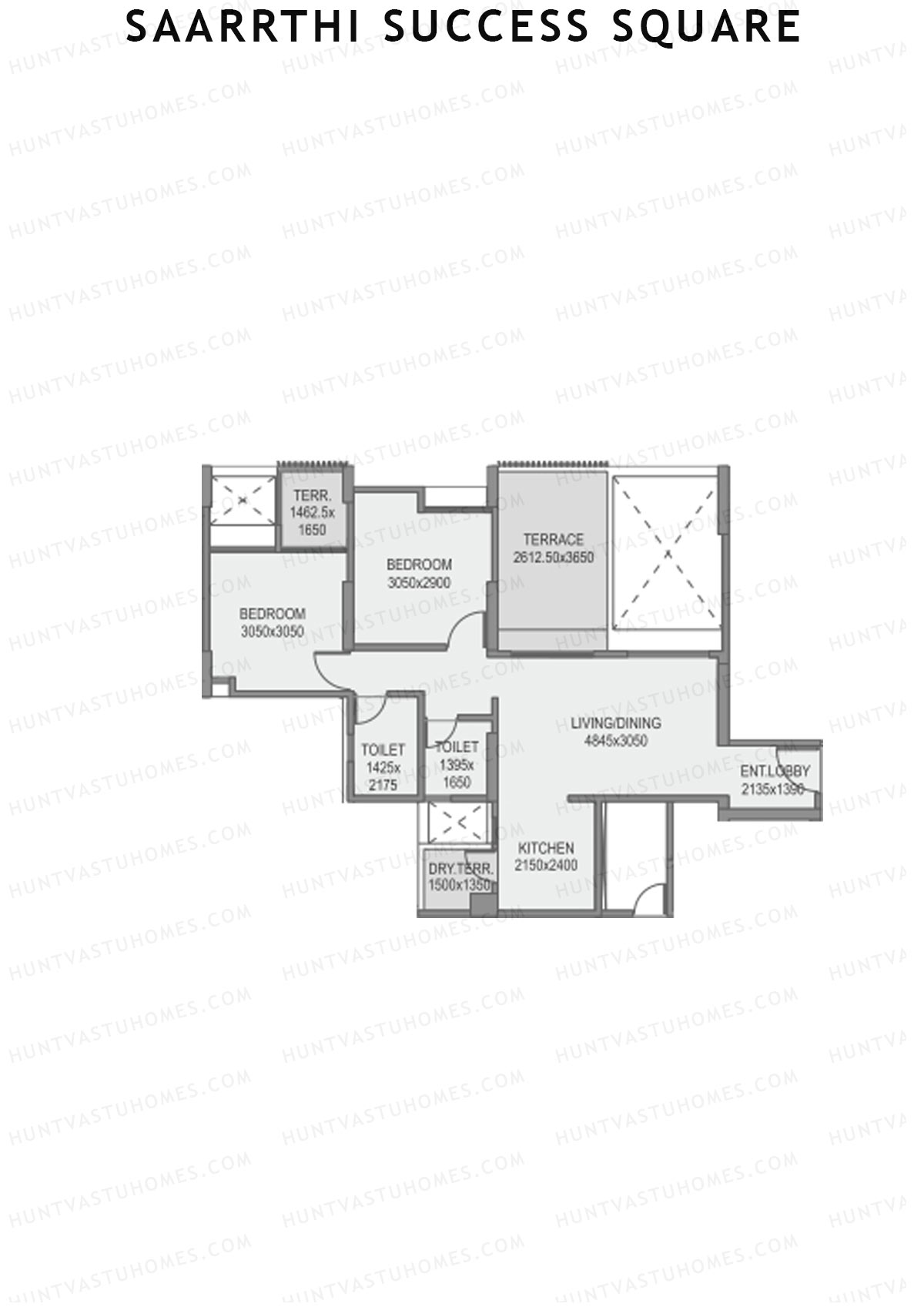 Saarrthi Success Square Tower A Unit 3 Floor Plan