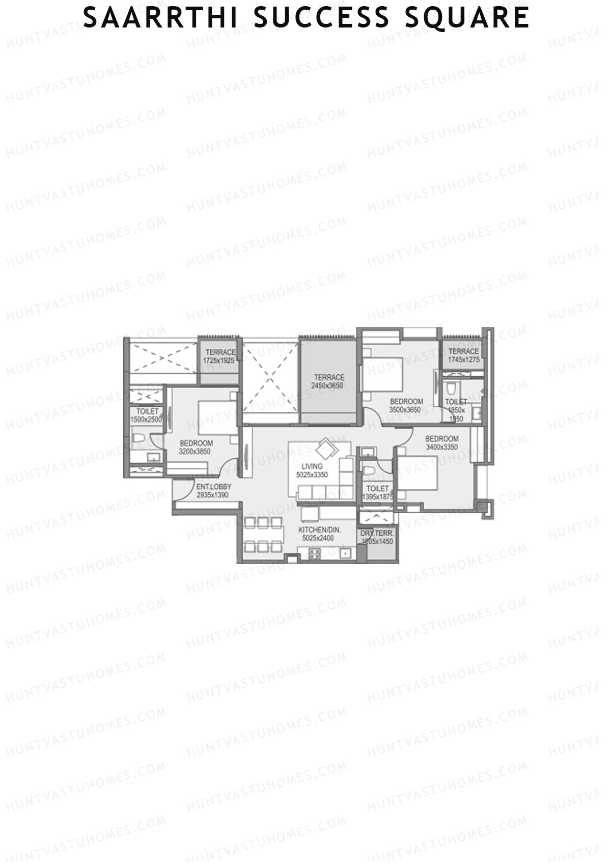 Saarrthi Success Square Tower A Unit 4 Floor Plan