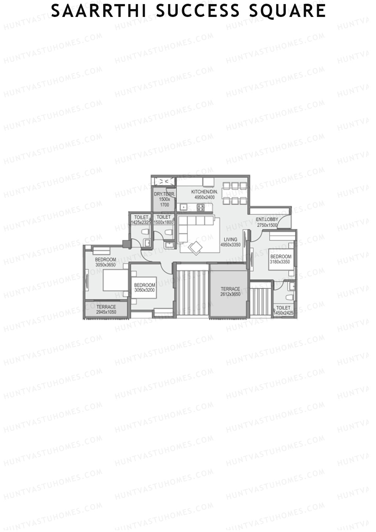 Saarrthi Success Square Tower A Unit 6 Floor Plan