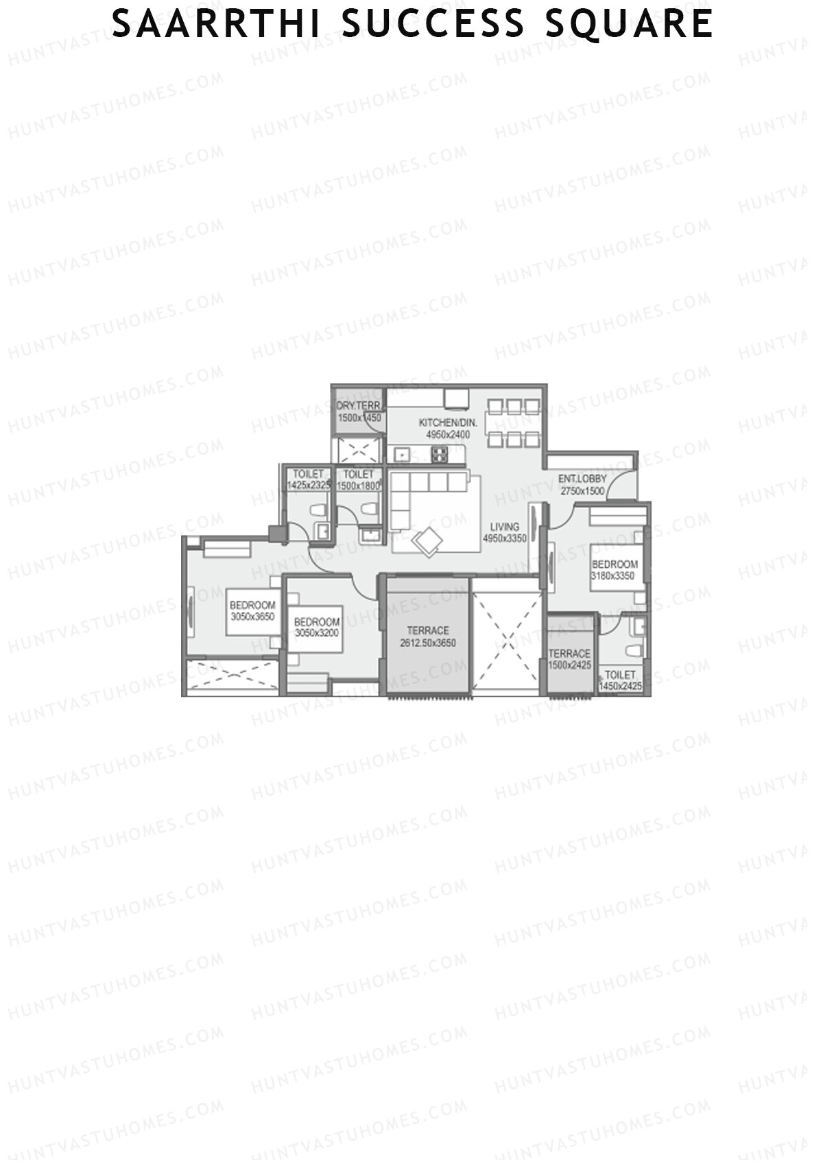 Saarrthi Success Square Tower A Unit 6 Floor Plan