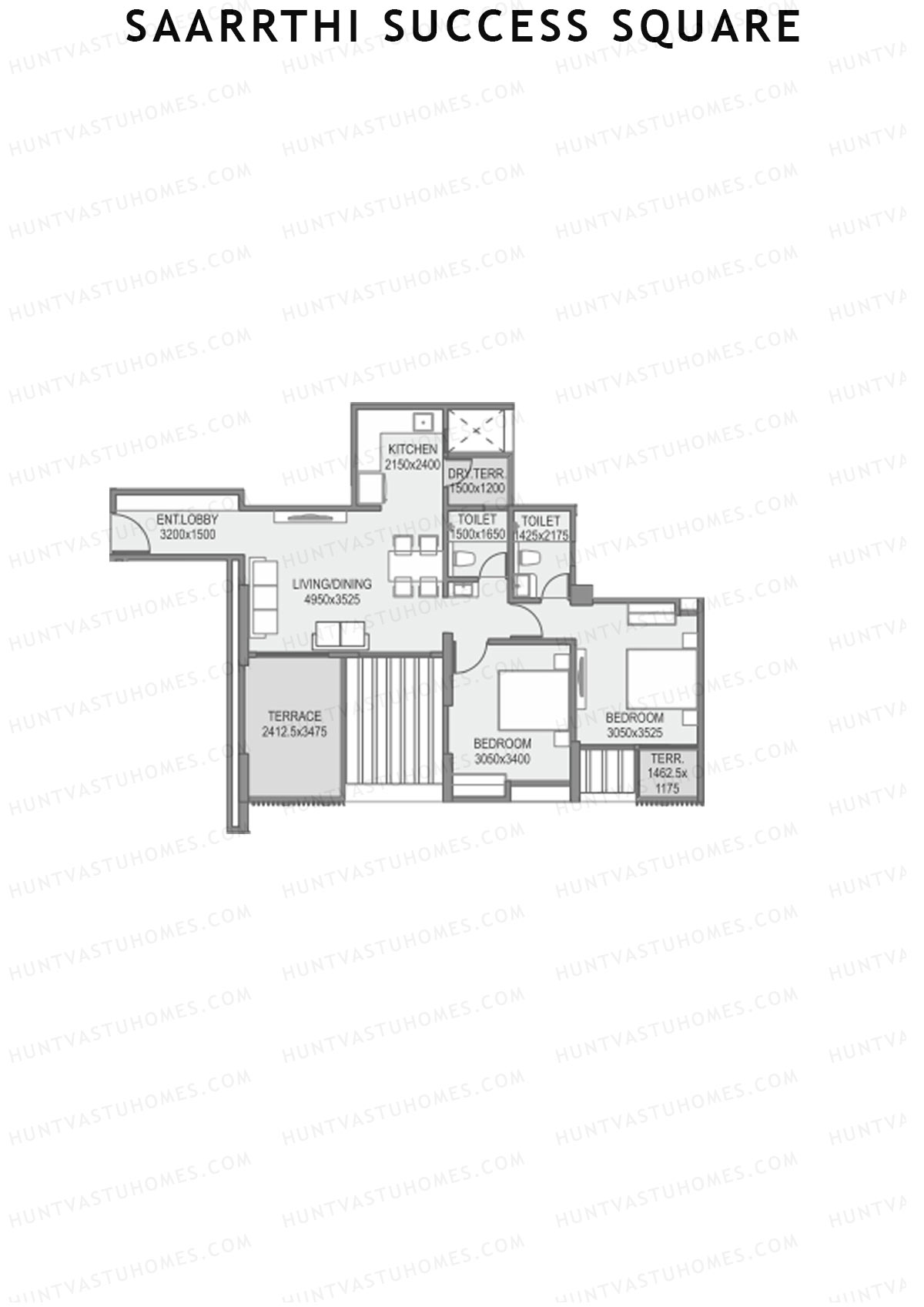 Saarrthi Success Square Tower A Unit 7 Floor Plan