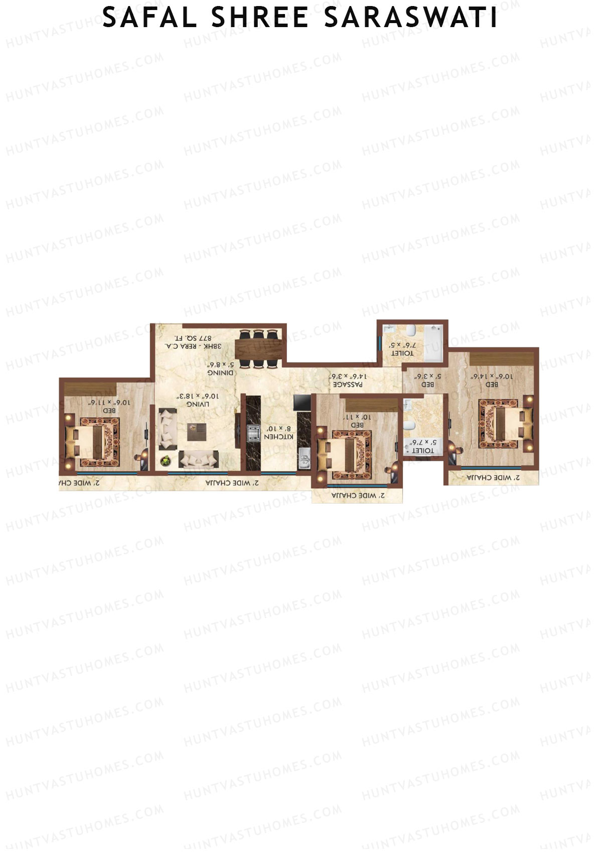 Safal Shree Saraswati Wing A1 Unit 1 Floor Plan