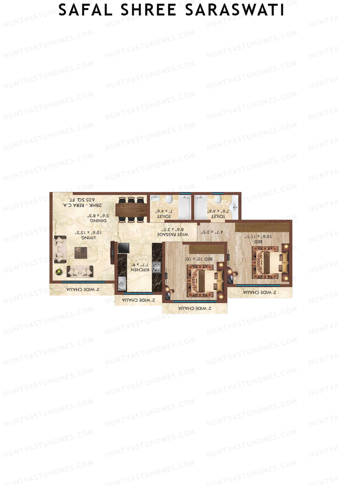 Safal Shree Saraswati Wing B6 Unit 1 Floor Plan