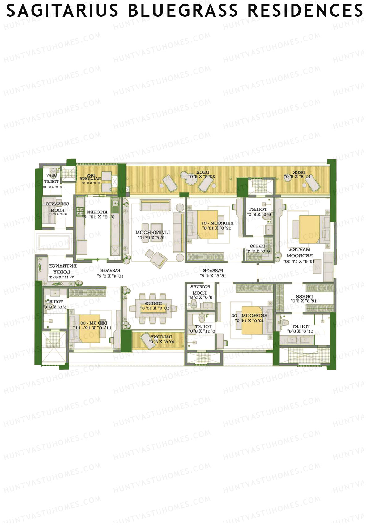 Sagitarius Bluegrass Residences Tower 2 Unit 4 Floor Plan